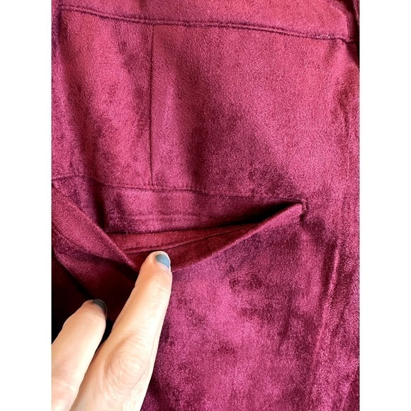 NWT Saint Geraldine Dark Red Cropped Pant size SMALL - Picture 6 of 7